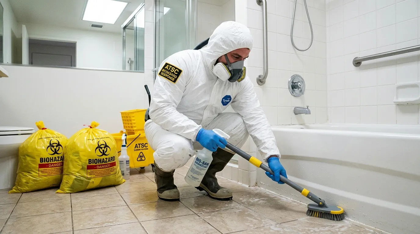 Decontamination equipment deployed for Blood Cleanup in Winston-Salem